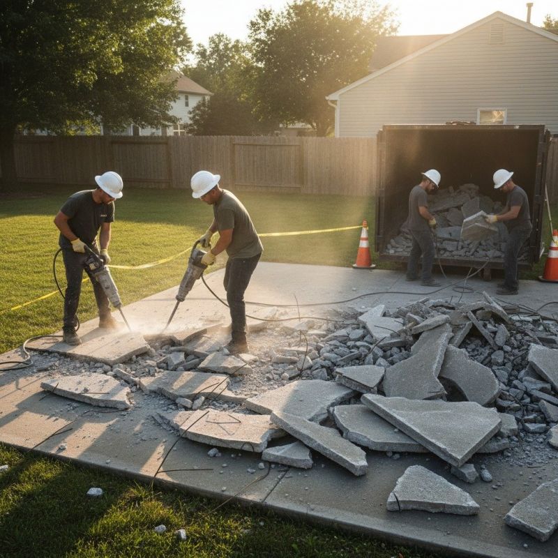 Patio Slab Demolition in Sacramento, CA